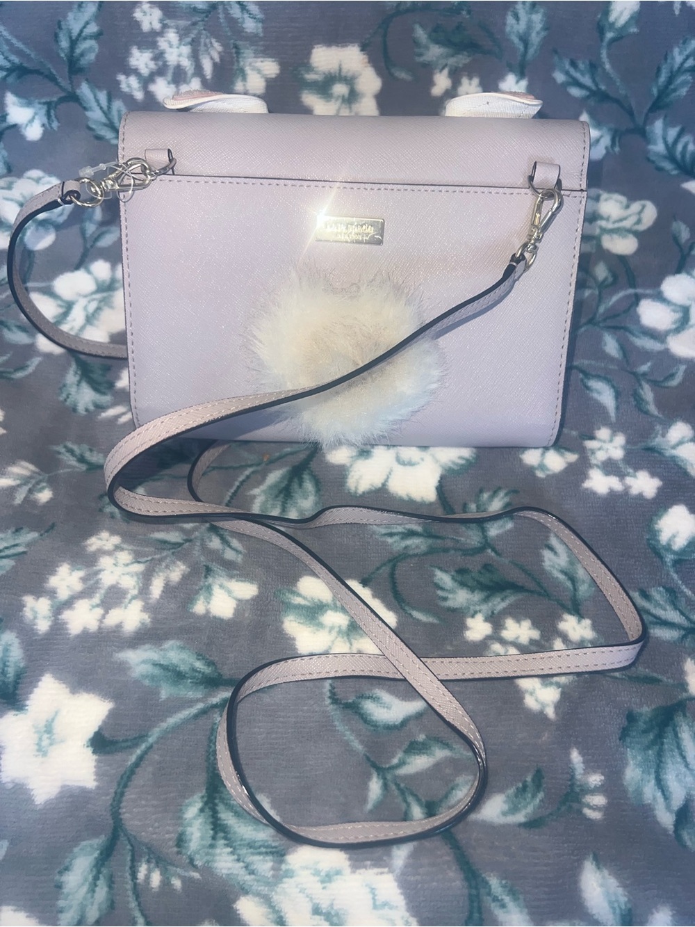 Kate Spade Lilac bunny-Accent Wallet on a Chain - Picture 6 of 6